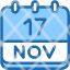 calendar-november-seventeen-date-monthly-time-month-schedule-icon