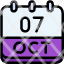 calendar-october-seven-date-monthly-time-month-schedule-icon