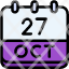 calendar-october-twenty-seven-date-monthly-time-month-schedule-icon
