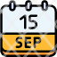 calendar-september-fifteen-date-monthly-time-month-schedule-icon