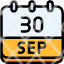 calendar-september-thirty-date-monthly-time-month-schedule-icon