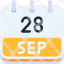 calendar-september-twent-eight-date-monthly-time-month-schedule-icon