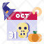 calendar-witch-hat-time-and-date-halloween-pumpkin-icon
