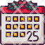 calendarchristmas-day-schedule-administration-date-organization-christmas-time-and-cel-icon
