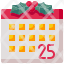 calendarchristmas-day-schedule-administration-date-organization-christmas-time-and-cel-icon