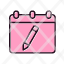 calender-edit-pencil-write-date-pen-schedule-icon