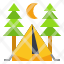 camp-adventure-forest-travel-tent-icon