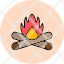 campfire-bonfirecampfire-camping-fire-flame-hot-icon-icon