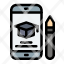 cap-education-graduation-mobile-pencil-icon