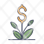 capital-dollar-growth-increase-plant-icon