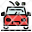 car-danger-gravel-road-icon
