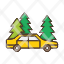 car-forest-nature-plant-roadside-icon