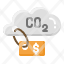 carbon-credit-trade-decarbonisation-environmental-tax-dioxide-pricing-icon
