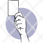 card-hand-holding-up-showing-penalty-warning-pictogram-icon