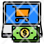 cart-laptop-screen-money-icon