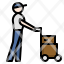 cart-push-man-tourist-delivery-shopping-baggage-icon