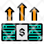 cash-money-currency-arrows-growth-icon