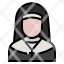 catholicnun-avatar-profession-occupation-convent-missionary-nun-priest-sister-icon