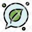 chat-green-leaf-save-icon