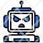 chatbot-filloutline-anger-robot-assistant-face-communications-icon