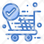 check-ok-shopping-trolley-icon
