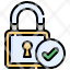 check-protection-security-approved-padlock-icon