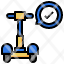 check-scooter-transportation-excercise-icon