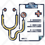 checkup-diagnosis-healthcare-medical-report-stethoscope-icon