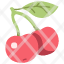 cherry-agriculture-fresh-healthy-food-fruit-bunch-icon
