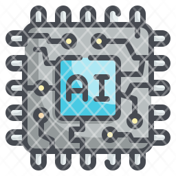 chip icon, electronics icon, embedded icon, ai icon, cpu icon