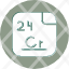 chromium-periodic-table-atom-atomic-chemistry-element-icon