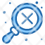 clear-cross-bad-review-cancel-magnifying-glass-interface-icon