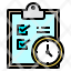 clipboard-checklist-clock-time-icon