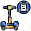clipboard-service-scooter-transportation-excercise-icon