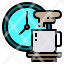 clock-hot-coffee-cup-icon
