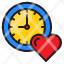 clock-watch-time-timer-heart-icon