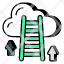 cloud-career-cloud-ladder-career-success-career-path-career-advancement-icon