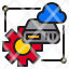 cloud-computing-cloudserver-setting-network-icon