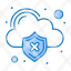 cloud-data-infected-loss-virus-icon