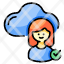 cloud-identity-approved-woman-icon