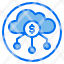 cloud-money-coin-network-icon