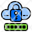 cloud-password-encryption-icon