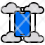 cloud-server-smartphone-icon