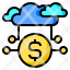 cloud-system-data-money-currency-icon