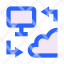 cloudpc-computer-connection-exchange-data-icon