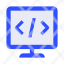 code-coding-display-monitor-tag-icon