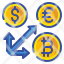 coin-arrow-exchange-money-business-transfer-finance-icon