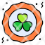 coin-shamrock-gold-clover-saint-patrick-missionary-icon
