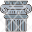 column-architecture-support-classical-pillar-structure-design-building-construction-icon