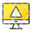 computermobile-monitor-screen-exclamation-mark-triangle-icon